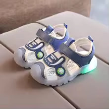 2‌025 LED Light Up Toddler Shoes | Cartoon Cowboy Sandals & Slippers with Soft Sole, Unisex Kids Summer Footwear