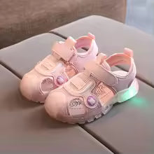 2‌025 LED Light Up Toddler Shoes | Cartoon Cowboy Sandals & Slippers with Soft Sole, Unisex Kids Summer Footwear