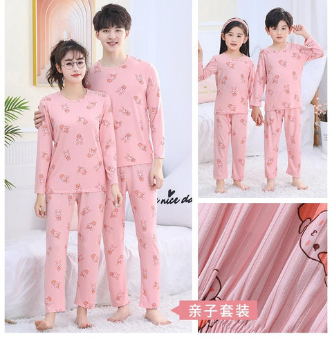 Family Look Pajamas Sets Summer Cotton Night Set Parent-child Sleepwear Family Matching Outfits Mommy and Me Clothes Pyjamas Set