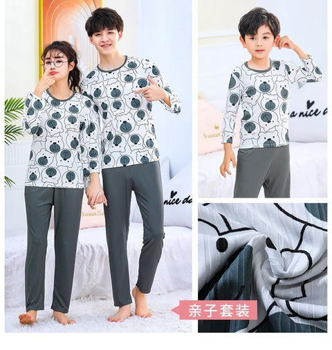 Family Look Pajamas Sets Summer Cotton Night Set Parent-child Sleepwear Family Matching Outfits Mommy and Me Clothes Pyjamas Set
