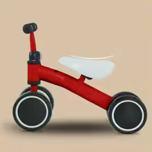 Baby Balance Bike Toddler Balance Bike Ergonomic Seat Baby Walker 4 Wheels No Pedals Riding for 1-3 Years Old Kids