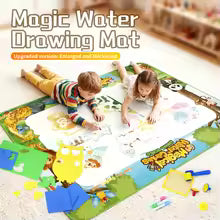 Magic Water Drawing Mat Extra Large Water Doodle Toy Set Painting Board Children Educational Toys Gift for Kids Multiple Sizevv