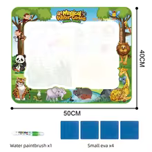 Magic Water Drawing Mat Extra Large Water Doodle Toy Set Painting Board Children Educational Toys Gift for Kids Multiple Sizevv