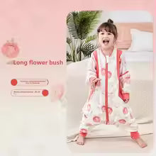 Thin Bamboo Fiber Baby Sleep Bag Leg Split Design Cotton Bamboo Cloth Antibacterial Pajamas Summer Season Onesie for Infants
