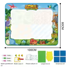 Magic Water Drawing Mat Extra Large Water Doodle Toy Set Painting Board Children Educational Toys Gift for Kids Multiple Sizevv