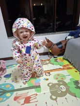 Baby Romper For Autumn Winter Baby Girl Pink Polka Dot Snowsuit Baby Boy Blue Romper Windproof And Waterproof 0-3 Year Clothes