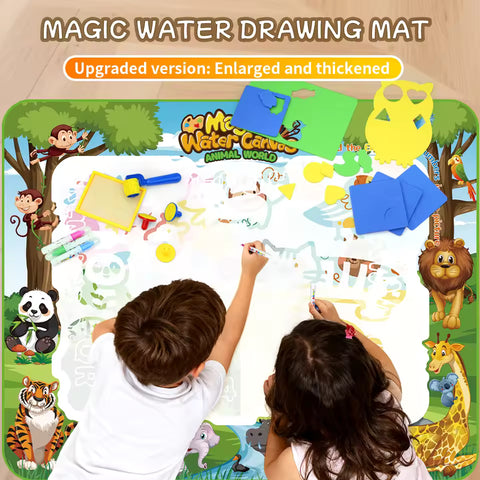 Magic Water Drawing Mat Extra Large Water Doodle Toy Set Painting Board Children Educational Toys Gift for Kids Multiple Sizevv