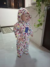 Baby Romper For Autumn Winter Baby Girl Pink Polka Dot Snowsuit Baby Boy Blue Romper Windproof And Waterproof 0-3 Year Clothes