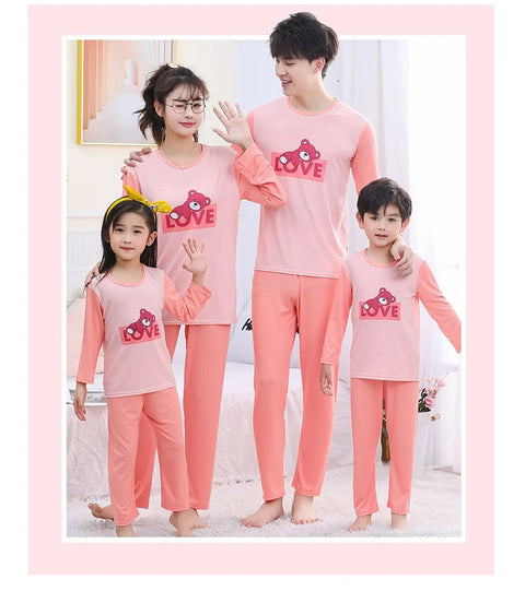 Family Look Pajamas Sets Summer Cotton Night Set Parent-child Sleepwear Family Matching Outfits Mommy and Me Clothes Pyjamas Set